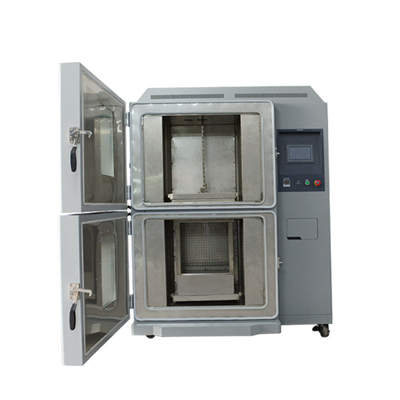 Guter Preis 304 Stahl-Schnellschlag-Testkammer zweier Zone IEC 60068-2-14 Norm Online